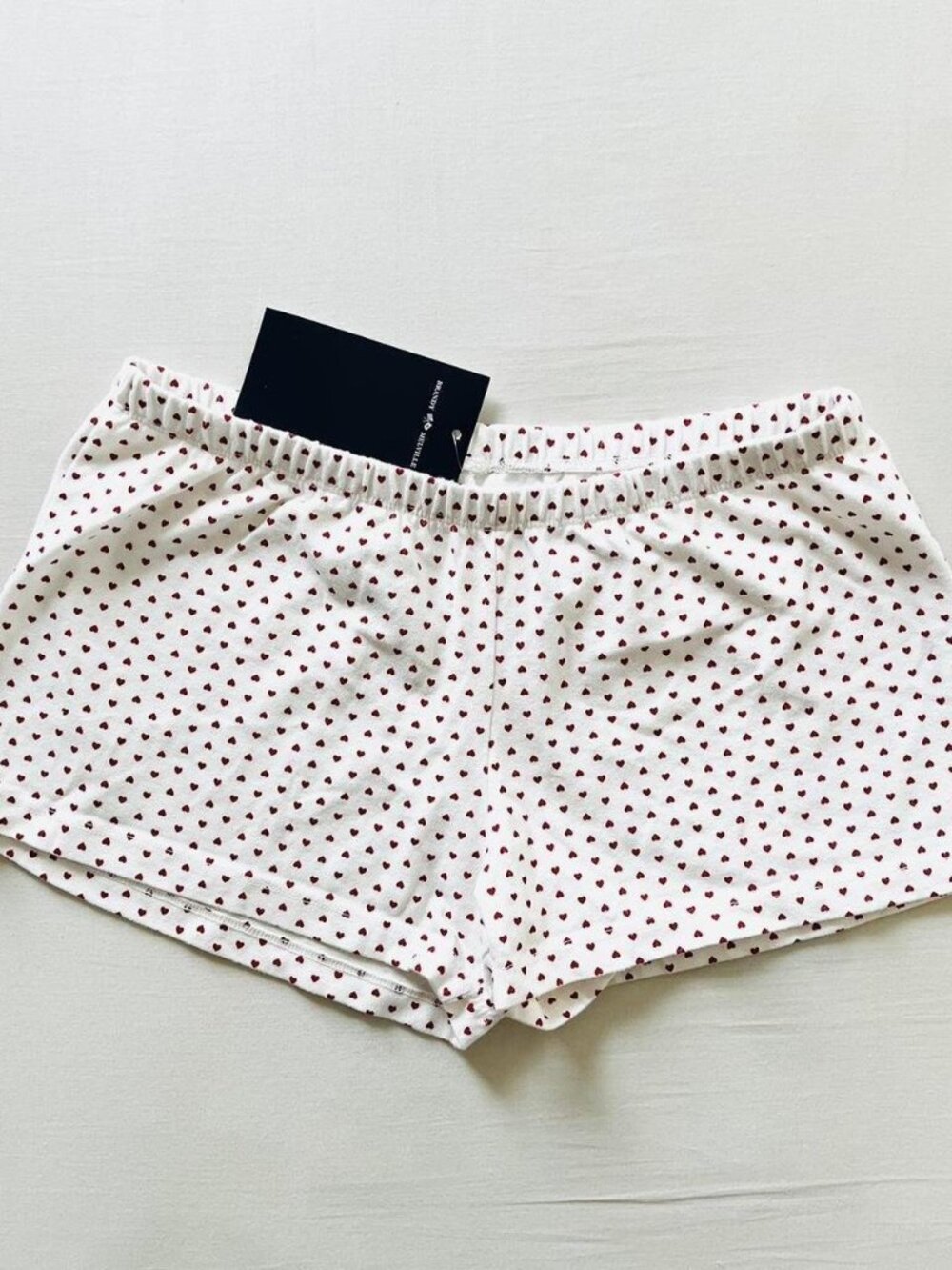 BNWT Brandy Melville-John Galt red heart emery shorts